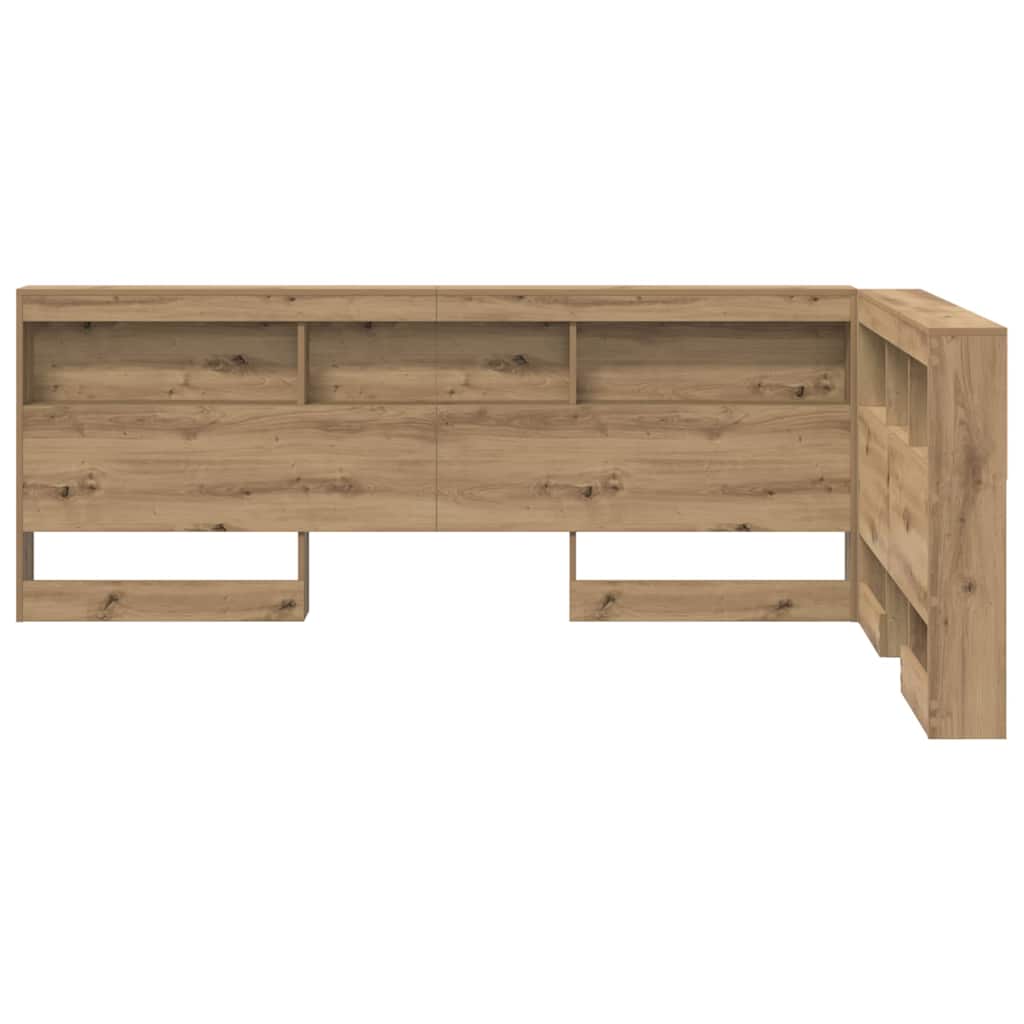 Storage Headboard Artisan Oak Engineered Wood