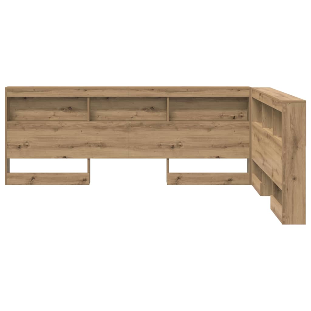 Storage Headboard Artisan Oak Engineered Wood