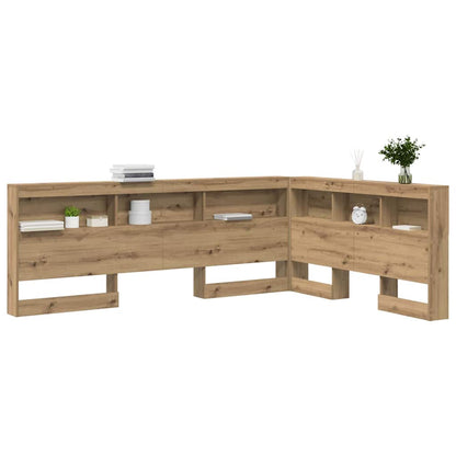 Storage Headboard Artisan Oak Engineered Wood