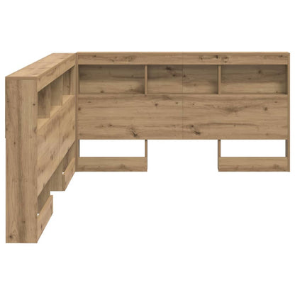 Storage Headboard Artisan Oak Engineered Wood
