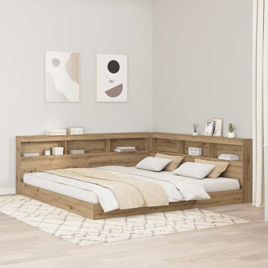 Storage Headboard Artisan Oak Engineered Wood