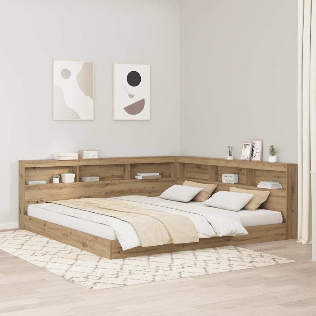 Storage Headboard Artisan Oak Engineered Wood