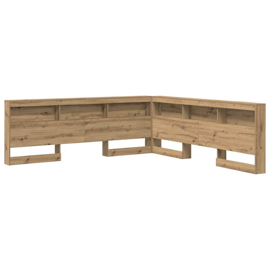 Storage Headboard Artisan Oak Engineered Wood