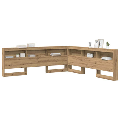 Storage Headboard Artisan Oak Engineered Wood