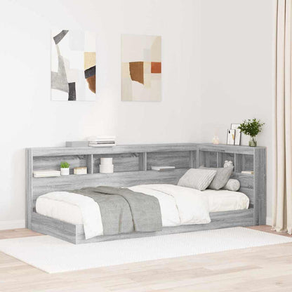 Storage Headboard Grey Sonoma Engineered Wood