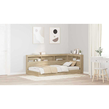 Storage Headboard with Shelf Sonoma Oak 75 cm Engineered Wood