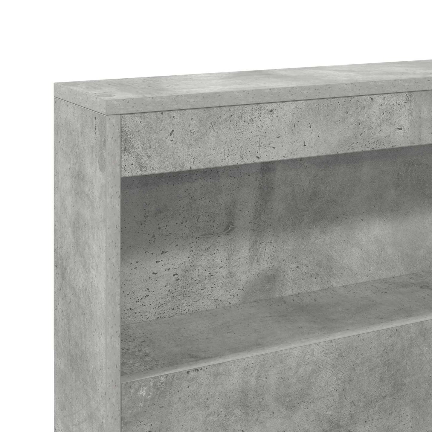 Storage Headboard Concrete Grey 75 cm Engineered Wood