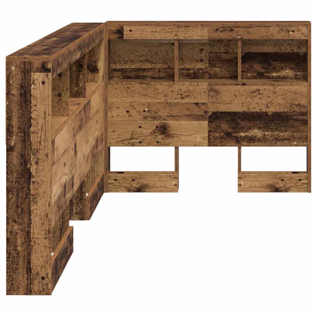 Storage Headboard with Shelf Old Wood 75 cm Engineered Wood