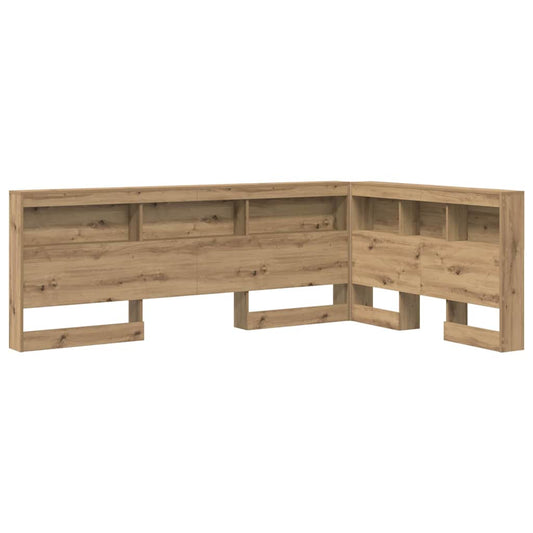 Storage Headboard Artisan Oak Engineered Wood