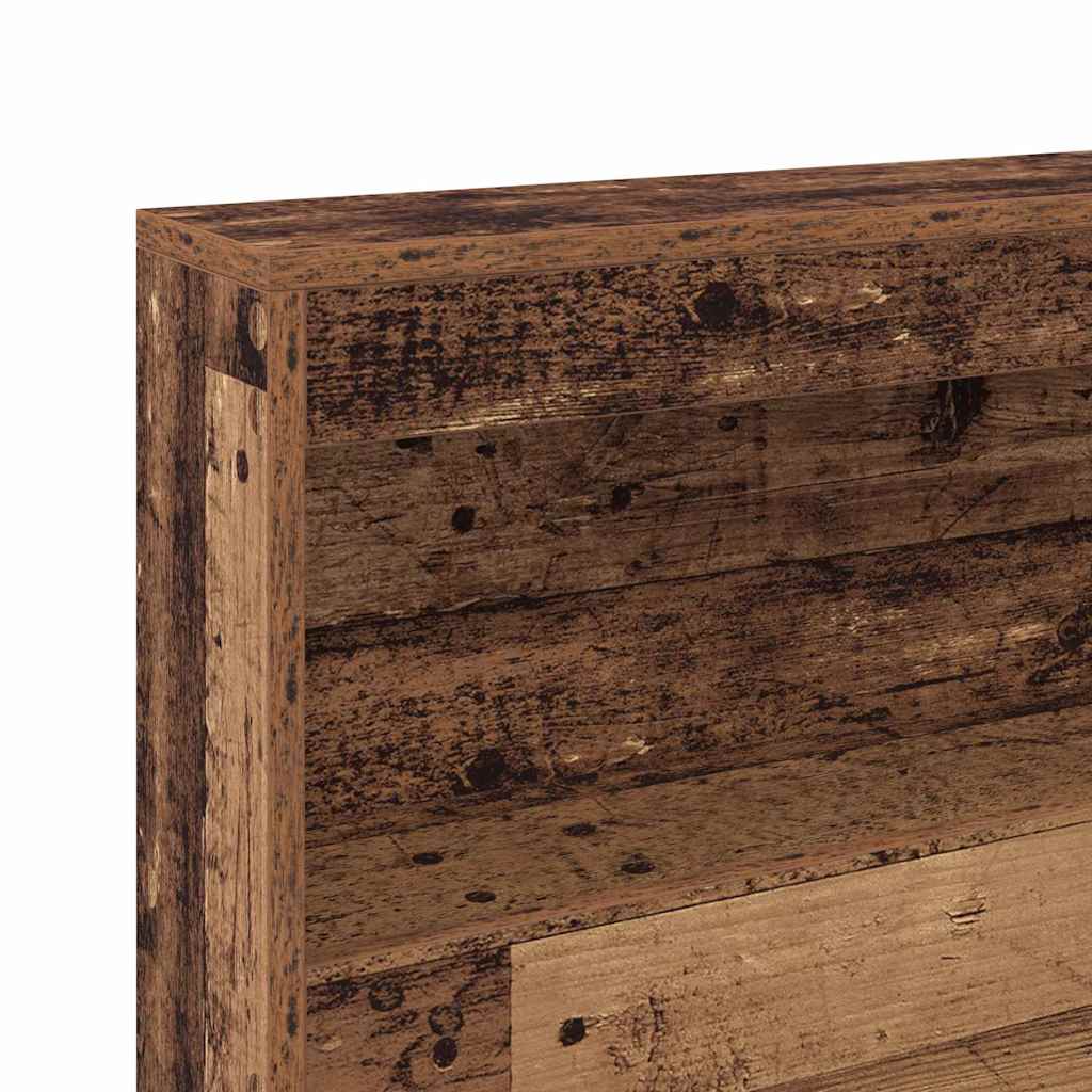Storage Headboard Old Wood Engineered Wood