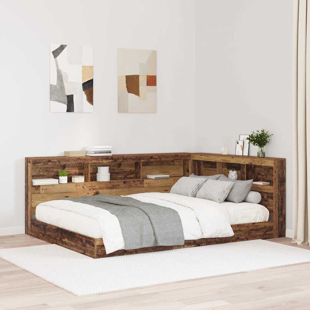 Storage Headboard Old Wood Engineered Wood