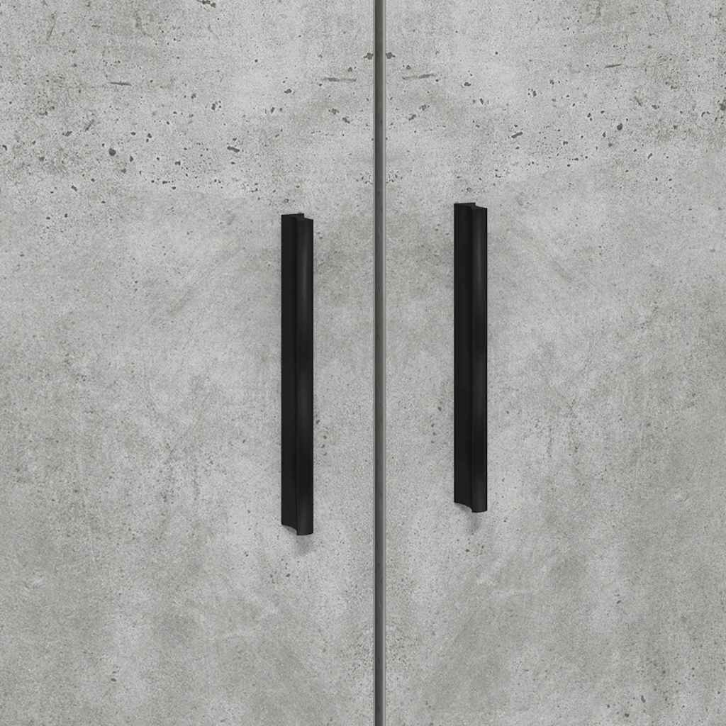 Storage Bed Frame Concrete Grey 80 cm Engineered Wood