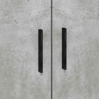 Storage Bed Frame Concrete Grey 80 cm Engineered Wood