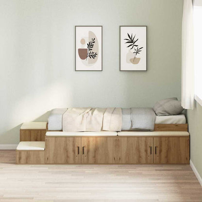 Storage Bed Frame Artisan Oak 80 cm Engineered Wood