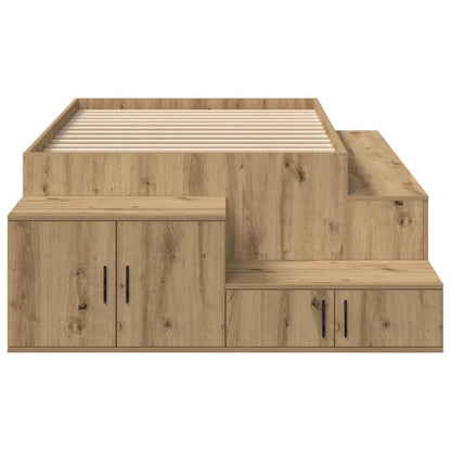 Storage Bed Frame Artisan Oak 80 cm Engineered Wood