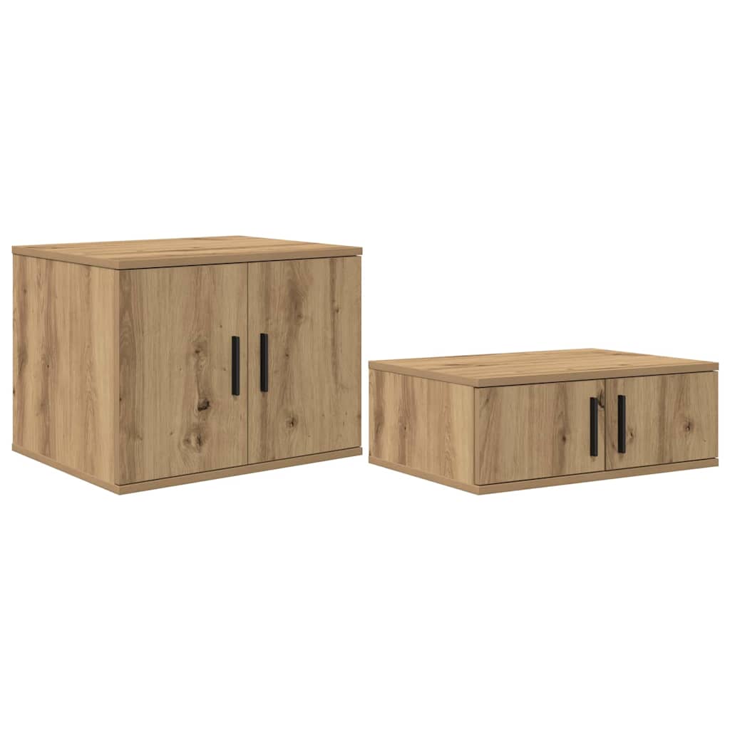 Storage Bed Frame Artisan Oak 75 cm Engineered Wood