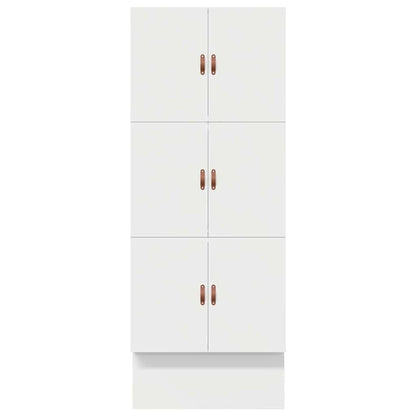 Storage Bed Frame with Drawer White 80 cm Engineered Wood