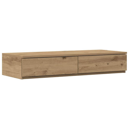Storage Bed Frame with Drawer Artisan Oak 90 cm Engineered Wood