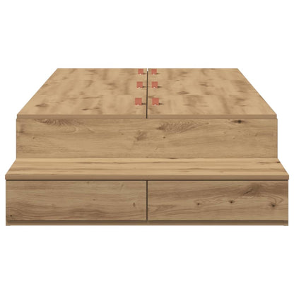 Storage Bed Frame Artisan Oak 100 cm Engineered Wood
