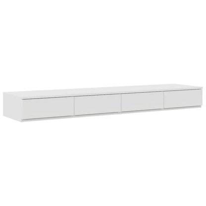 Storage Bed Frame with Drawer White 150 cm Engineered Wood