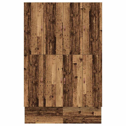 Storage Bed Frame with Drawer Old Wood 150 cm Engineered Wood