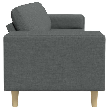 Living Room Couch Dark Grey 250 x 77 x 76 cm Polyester