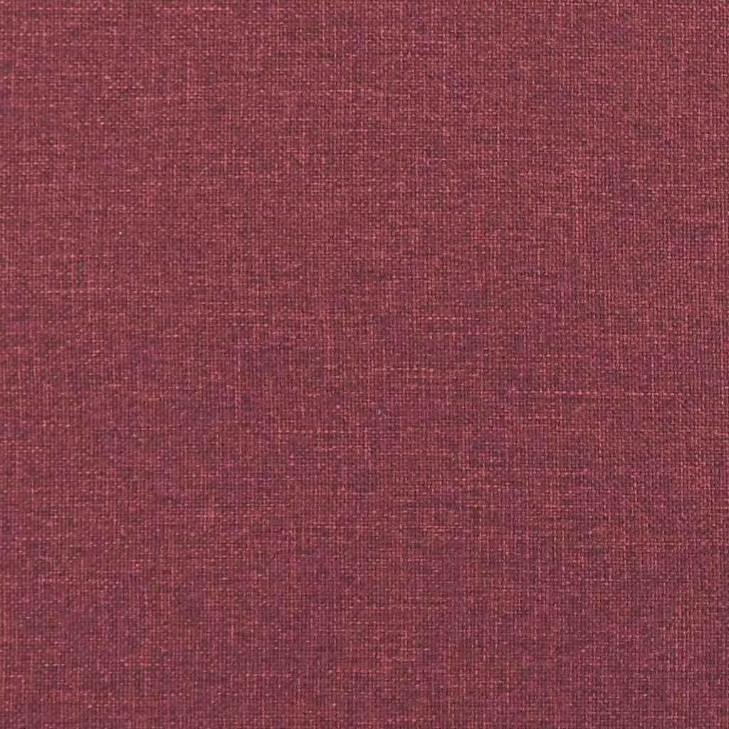 Living Room Couch Wine Red 250 x 77 x 76 cm Polyester