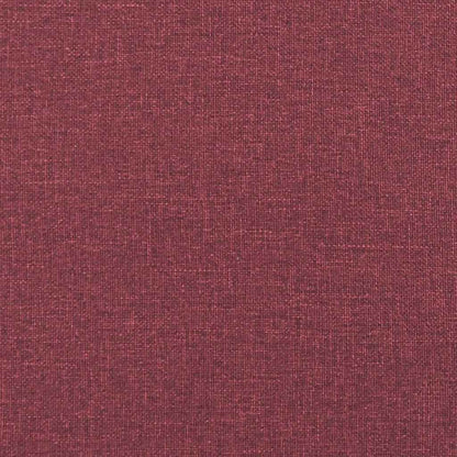 Living Room Couch Wine Red 250 x 77 x 76 cm Polyester