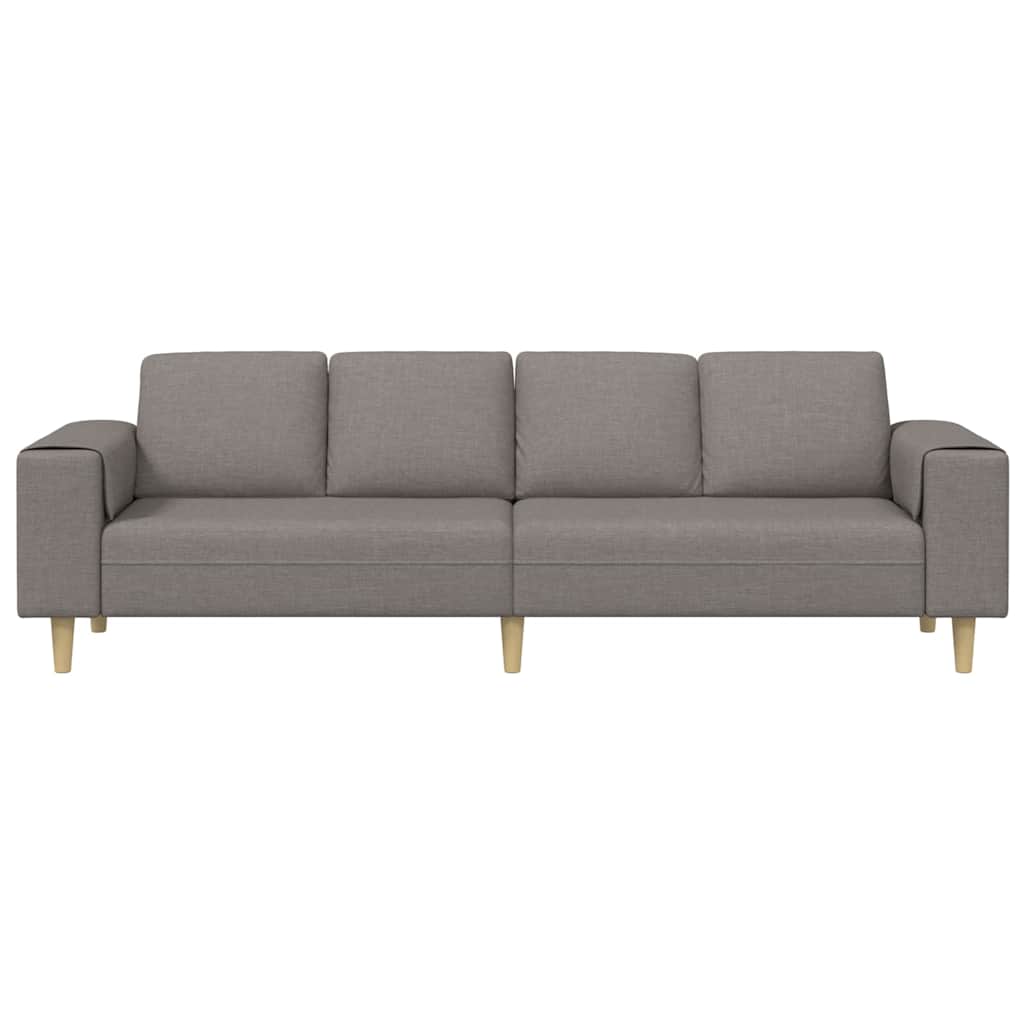 Living Room Couch Taupe 250 x 77 x 76 cm Polyester