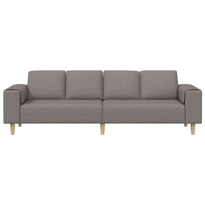 Living Room Couch Taupe 250 x 77 x 76 cm Polyester