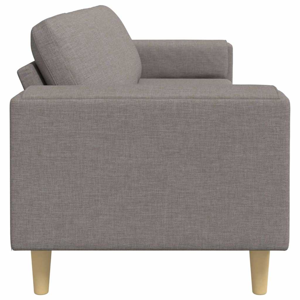 Living Room Couch Taupe 250 x 77 x 76 cm Polyester