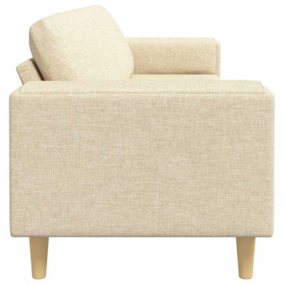 Living Room Couch Cream 250 x 77 x 76 cm Polyester