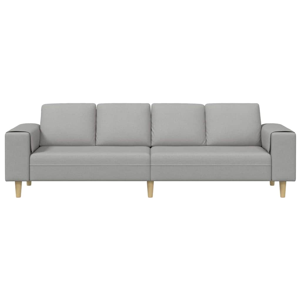 Living Room Couch Cloud Grey 250 x 77 x 76 cm Polyester