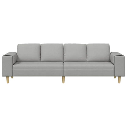 Living Room Couch Cloud Grey 250 x 77 x 76 cm Polyester