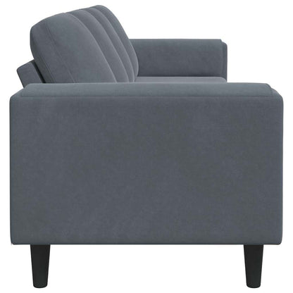 Living Room Couch Dark Grey 250 x 77 x 76 cm