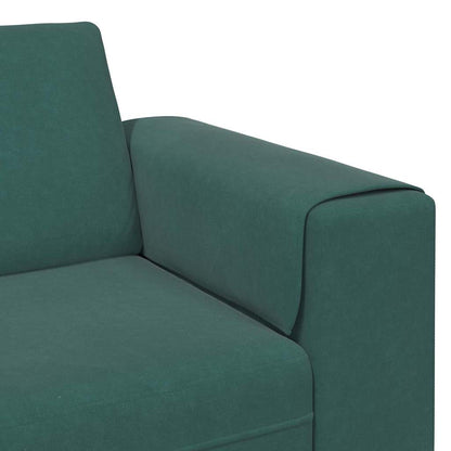 Living Room Couch Dark Green 250 x 77 x 76 cm