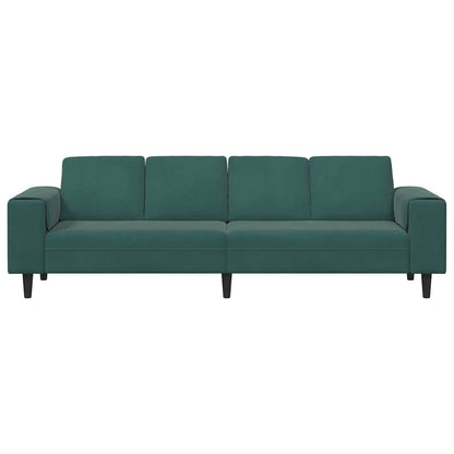 Living Room Couch Dark Green 250 x 77 x 76 cm