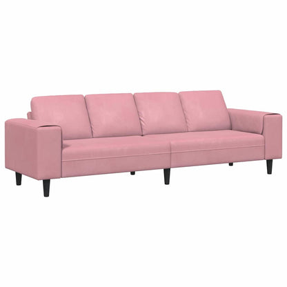 Living Room Couch Pink 250 x 77 x 76 cm