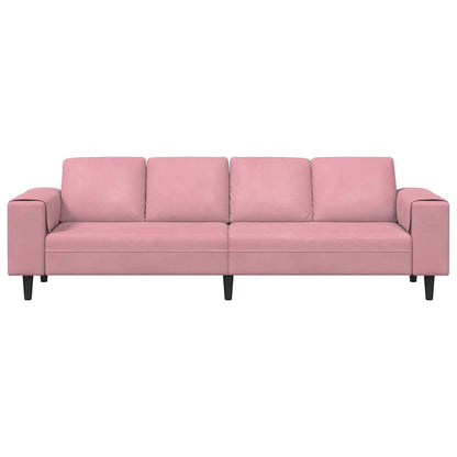 Living Room Couch Pink 250 x 77 x 76 cm