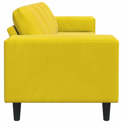 Living Room Couch Yellow 250 x 77 x 76 cm