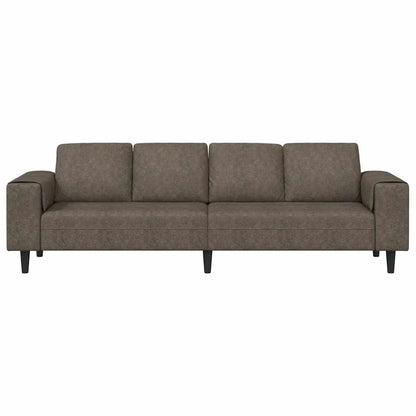 Living Room Couch Dark Grey 250 x 77 x 76 cm