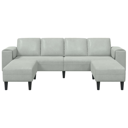Living Room Couch 3 pcs Light Grey