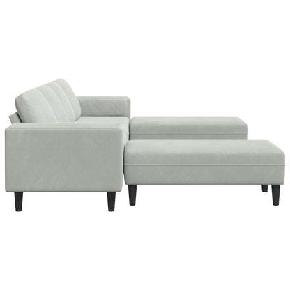 Living Room Couch 3 pcs Light Grey