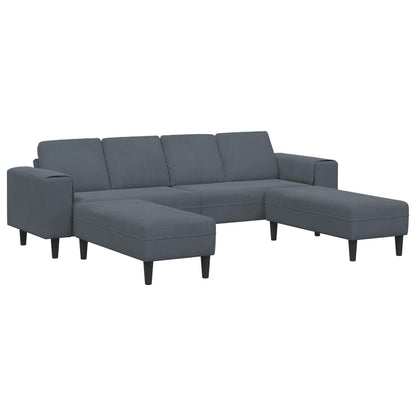 Living Room Couch 3 pcs Dark Grey