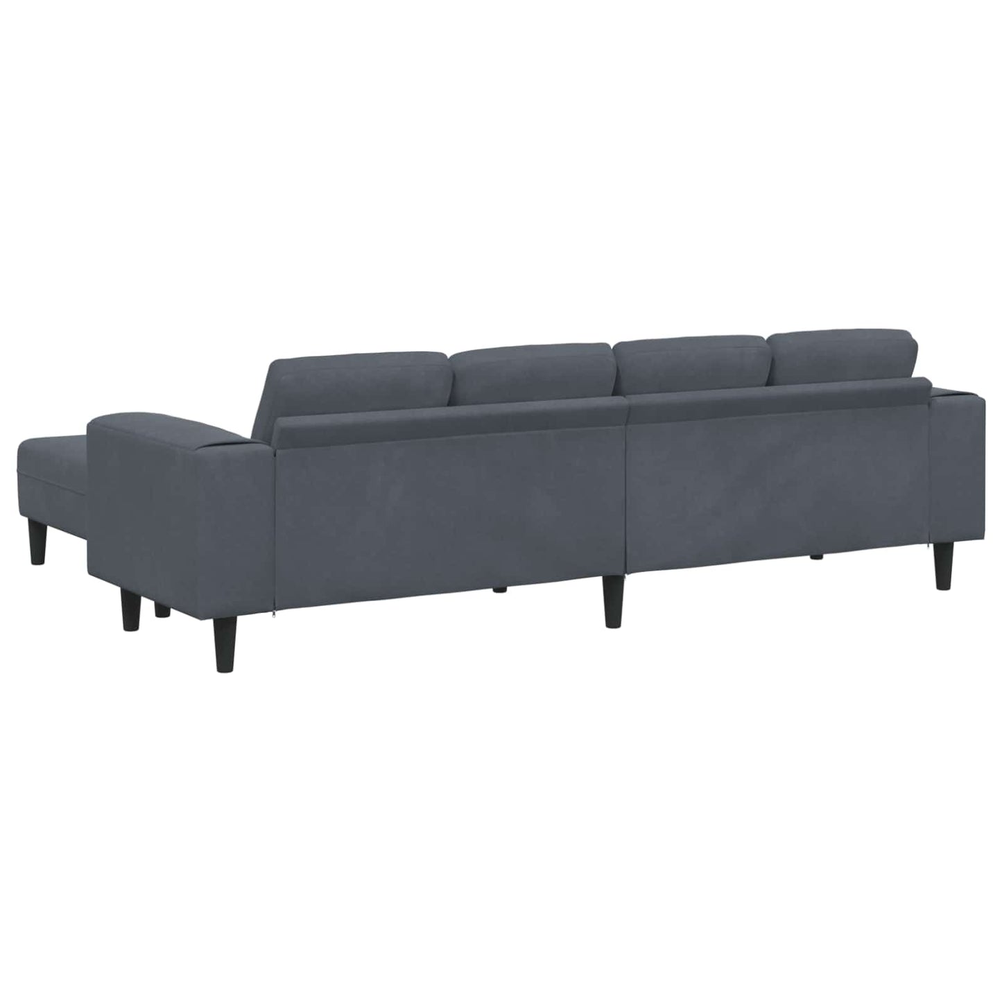 Living Room Couch 3 pcs Dark Grey