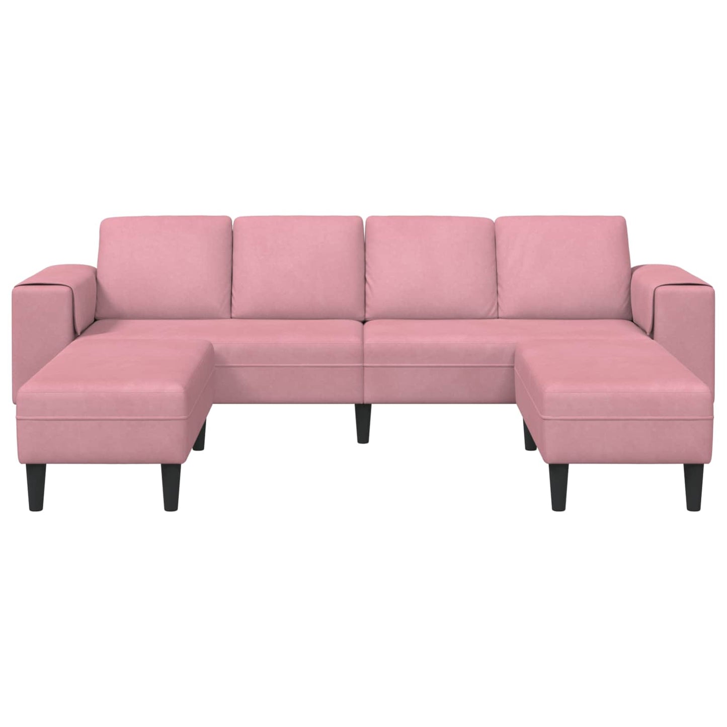 Living Room Couch 3 pcs Pink