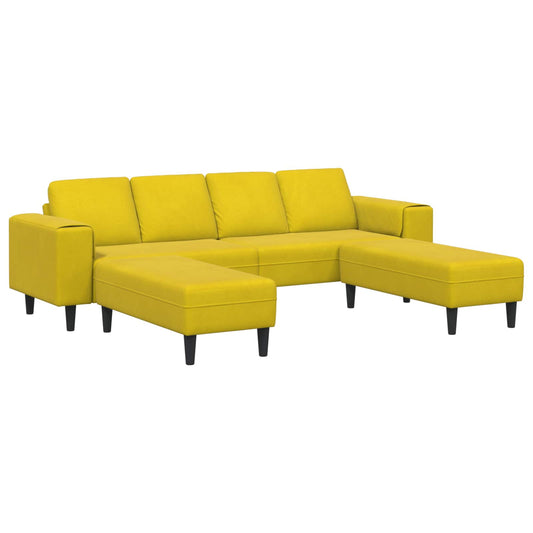 Living Room Couch 3 pcs Yellow