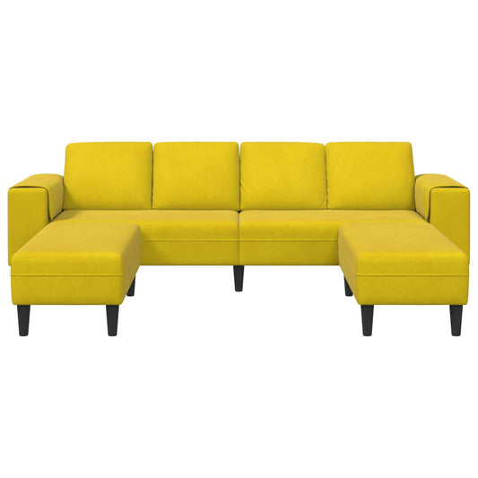 Living Room Couch 3 pcs Yellow
