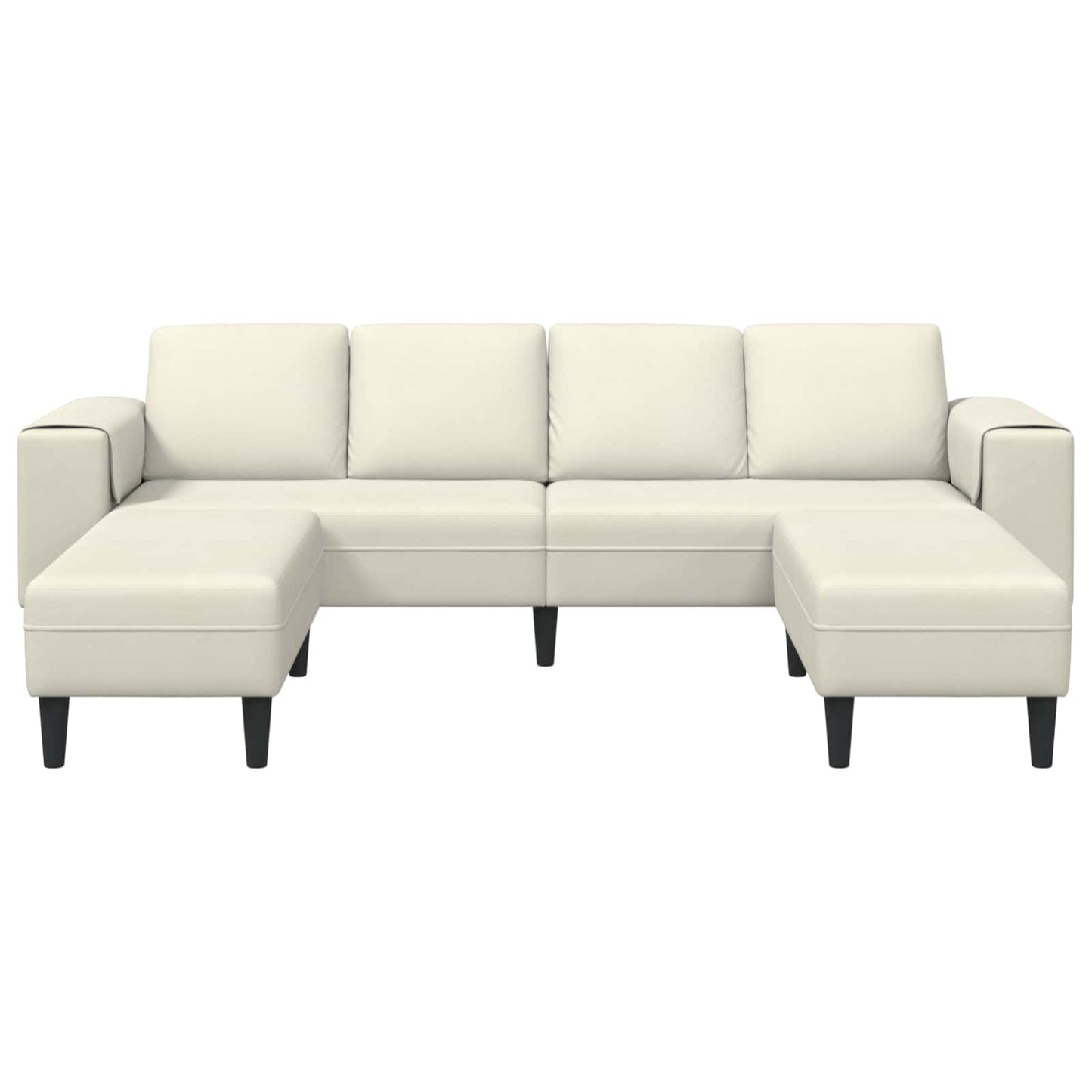 Living Room Couch 3 pcs Cream