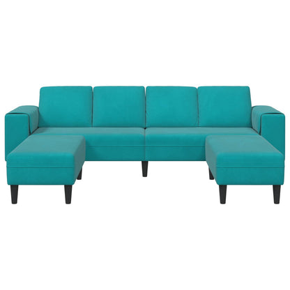 Living Room Couch 3 pcs Turquoise